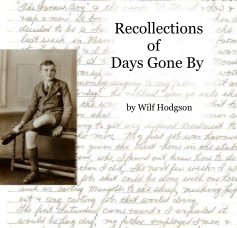 Recollections of Days Gone By book cover