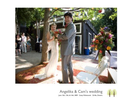 Angelika & Cam's wedding book cover