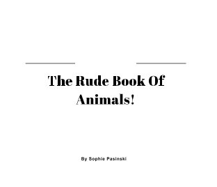 The rude Book of Animals book cover