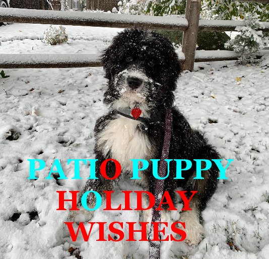 View Patio Puppy Holiday Wishes by JSDesigns