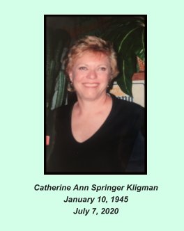 Catherine Ann Springer Kligman book cover