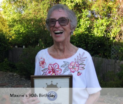Maxine's 90th Birthday book cover