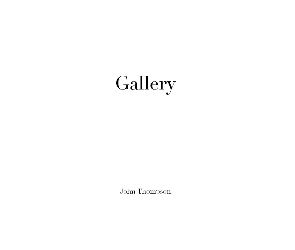 Gallery nach John Thompson anzeigen