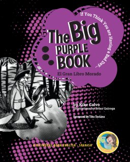 The Big Purple Book. Dual-language Book. Bilingual English-Spanish book cover