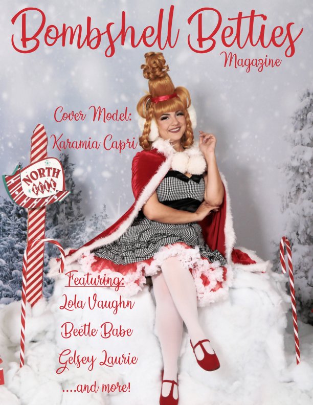 Bekijk Bombshell Betties Magazine Under The Mistletoe Christmas Issue op Ms. Vivid Viviane