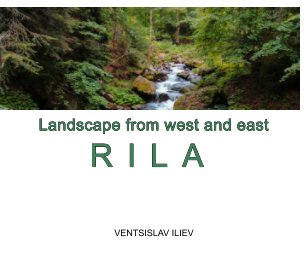 Landscape from west and east Rila mountain book cover