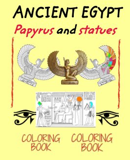 Ancient Egypt coloring book book cover