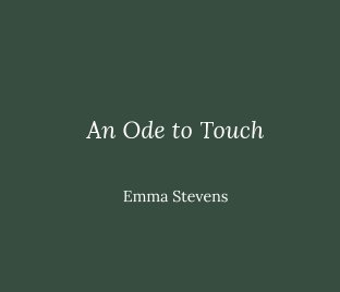 An Ode to Touch book cover
