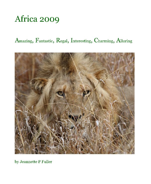 Visualizza Africa 2009 di Jeannette P Fuller