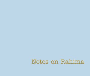 Notes on Rahima book cover