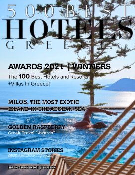 2021 | ISSUE No 4 | 500 BEST HOTELS GREECE .GR MAGAZINE book cover