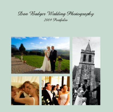 Dan Badger Wedding Photography 2009 Portfolio book cover