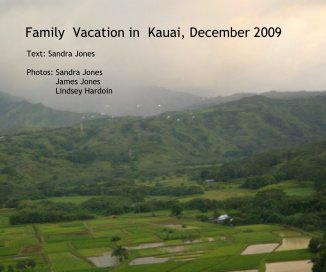 Family Vacation in Kauai, December 2009 book cover
