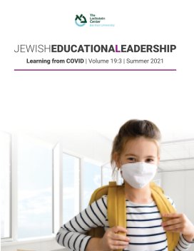JEWISH EDUCATIONAL LEADERSHIP Volume 19:3 | Summer 2021 book cover