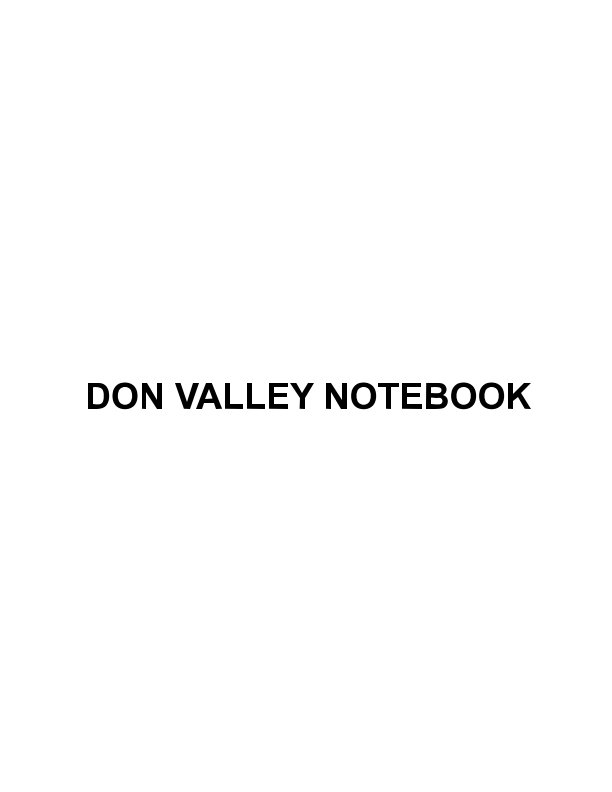 View Don Valley Notebook by Peter Beck