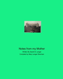 Notes from my Mother book cover