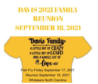 Copy 2 Davis Family Reunion 2021 book cover