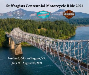 Suffragists Centennial Motorcycle Ride 2021 book cover