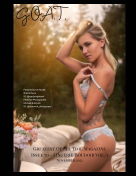 GOAT Issue 70 Lingerie Boudoir 3 book cover