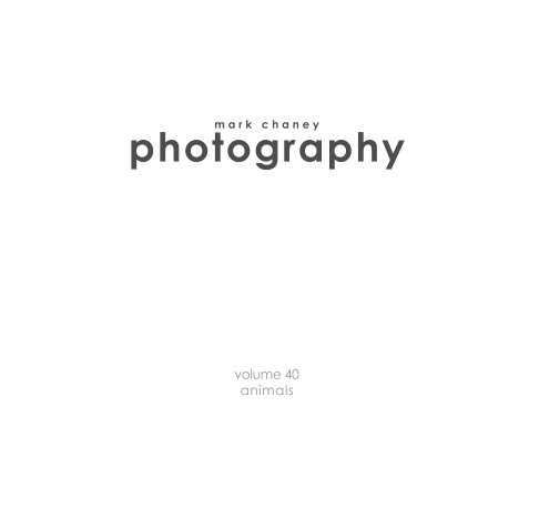 Visualizza Mark Chaney Photography Vol 40 Animals di Mark Chaney