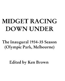 Midget Racing Down Under book cover