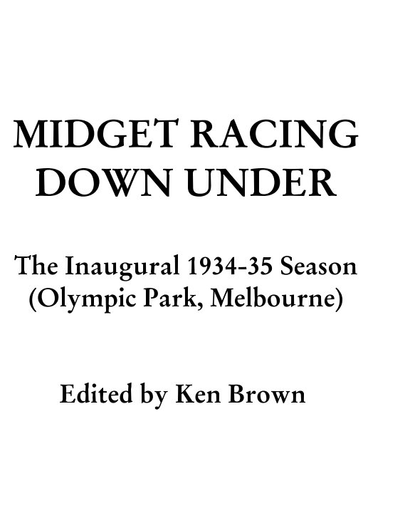 View Midget Racing Down Under by Ken Brown