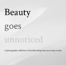 Beauty goes unnoticed book cover