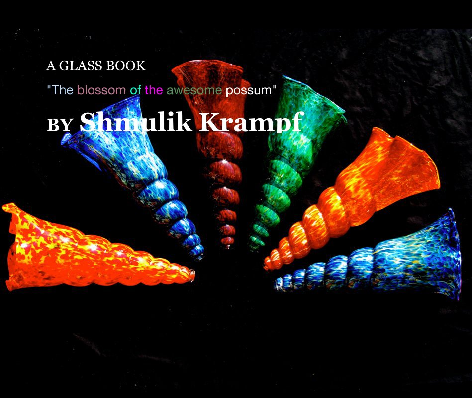 View A GLASS BOOK "The blossom of the awesome possum" by Shmulik Krampf
