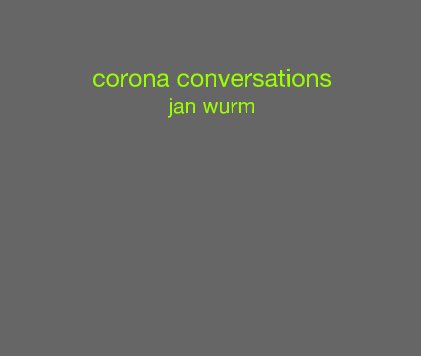 corona conversations book cover