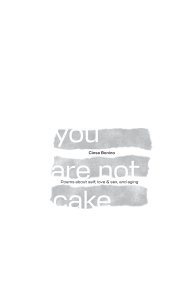 you are not cake book cover