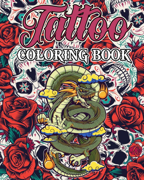 View Tattoo Coloring Book for Adults by The Little French