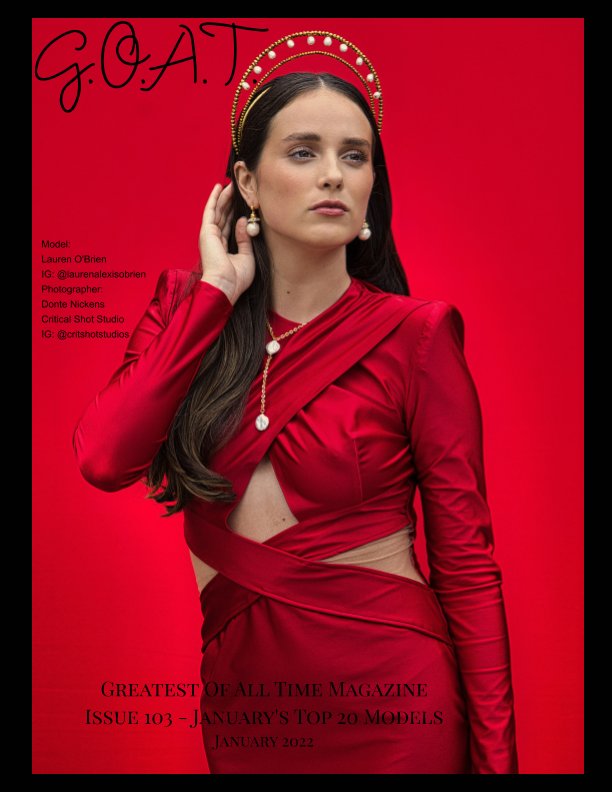 View GOAT Issue 103 January's TOP 20 Models by Valerie Morrison, O. Hall