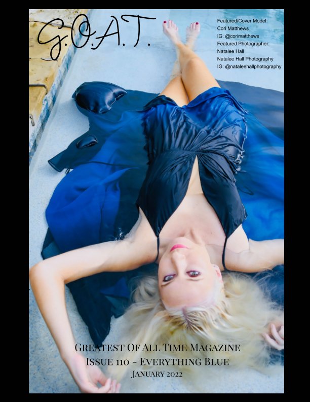 Bekijk GOAT Issue 110 Everything Blue op Valerie Morrison, O. Hall