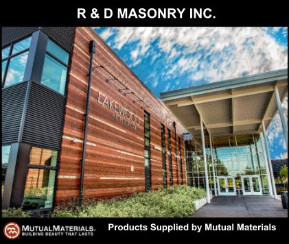 R and D MASONRY INC. book cover