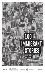 100 Immigrant Stories / 100 histoires d'immigrants book cover