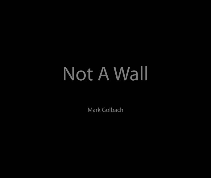 View Not A Wall by Mark Golbach