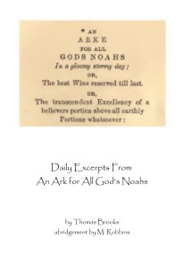 Daily Excerpts From An Ark for All God's Noahs book cover
