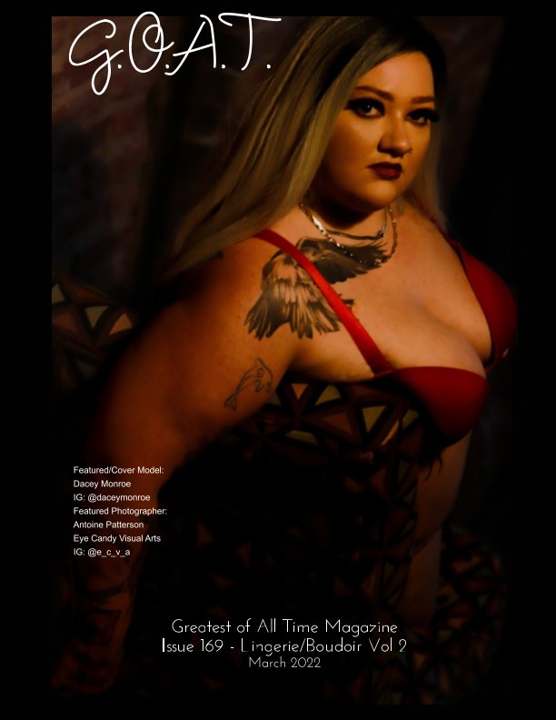 View GOAT Issue 169 Lingerie Boudoir Vol 2 March 2022 by Valerie Morrison, O Hall