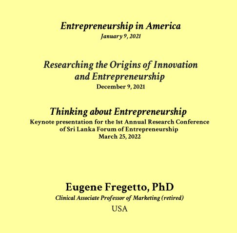 Ver Entrepreneurship in America por Eugene Fregetto