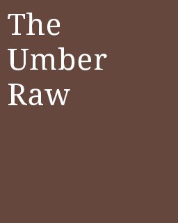 The Umber Raw book cover