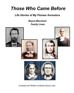 Boyce-Marchant  Family Those Who Came Before book cover