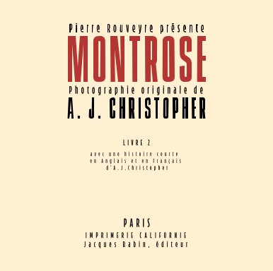 Montrose book cover