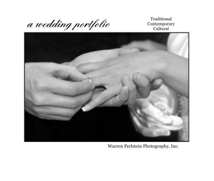 a wedding portfolio book cover