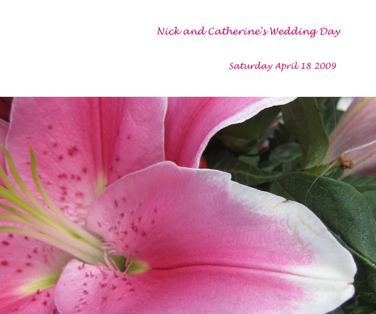 View Nick and Catherine's Wedding Day by feltlikefun