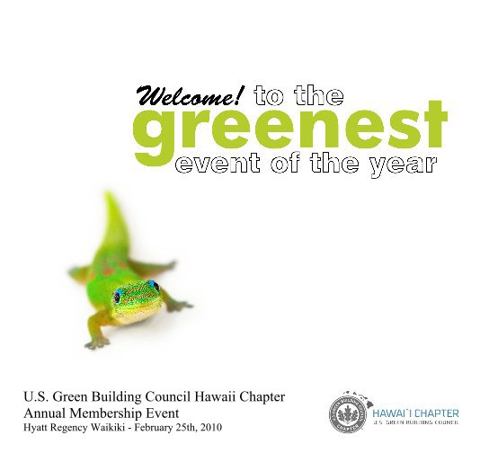 Ver Welcome to the Greenest Event of the Year por USGBC Hawaii Chapter