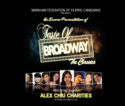 "A Taste of Broadway" book cover