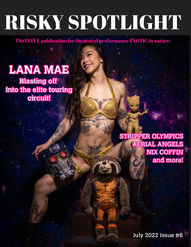 View Risky Spotlight Magazine Issue Number Eight Cover Act- Lana Mae by Stephanie Blake, Andre Blake