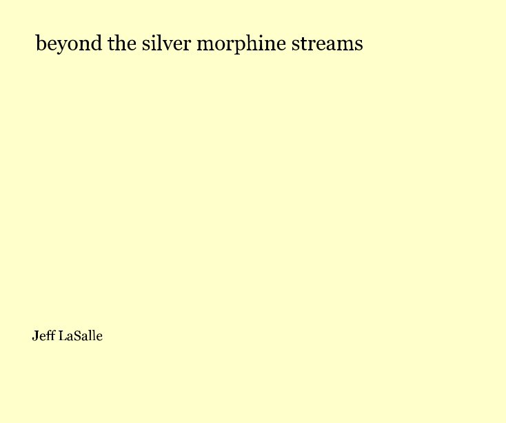 View beyond the silver morphine streams by Jeff LaSalle