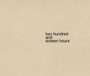 two hundred and sixteen hours book cover