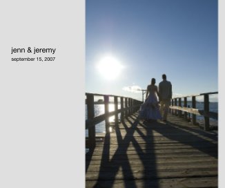 Jenn & Jere's Wedding 12-11-07 book cover